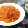 上尾飯店 - 料理写真:チリたま丼60辛！ご飯半分にして下さいました♡