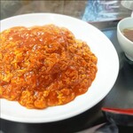 上尾飯店 - 料理写真:チリたま丼60辛！ご飯半分にして下さいました♡