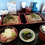 関所茶屋 - ミニ丼そばセット