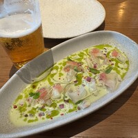 BATIDA - 帆立と島魚のペルー風セビーチェ
