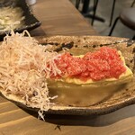 もつとマグロ Tunaがる - まぐろ出汁の明太子玉子焼き