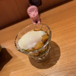 虎ノ門 とだか - 春野菜と子持ち昆布のおひたし　桜の葉　うるい　菜花