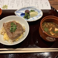 日本料理 桃山 - ご飯、汁、香の物