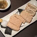 へぎそば匠 渋谷文化村通り店 - 栃尾のジャンボ油揚げ ネギ納豆