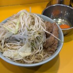 ラーメン二郎 八王子野猿街道店 ２ - 小ラーメン(そのまま)+生たまご