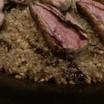 スペイン食堂 ラ・ファローラ - 鶏肉とポルチーニのパエリア