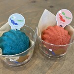 HIGHWAY OUTDOOR PARK 宮島 - 青ピクミンマドレーヌ（ブルーベリー）赤ピクミンマドレーヌ（イチゴ）各\540