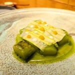 arkua - アスパラ 蛤ソース