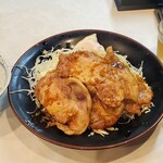まるやま食堂 - リブロースしょうが焼定食(ご飯少な目)