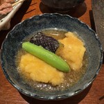 虎ノ門やまと - 鶏肉の揚げ出し的なやつ