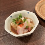 旬味きのした - お造り盛り合わせ　白子ポン酢