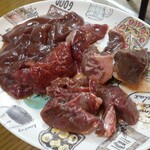 ジンギスカン - レバー、ハツ、ジンギスカン