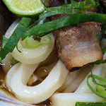 高雄 - 2014/8/11の週の週替わりうどん　肉巻きなすのぶっかけ