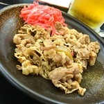 吉野家 - 吉野家＠虎ノ門店 ♪「牛皿」250円 ＆ 生ビール 310円 (^^) #ごちそうフォト