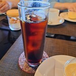 さとう珈琲 - 悪魔のチキンステーキ(1400円)　アイスコーヒー