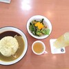 NICO CAFE - ハーフ＆ハーフチーズがけカレー（サラダ，スープ，ドリンク付き）
