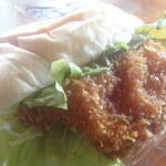 カフェ えどもんず - 黄金アジフライバーガー