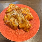 川崎焼肉 肉小僧 はなれ - ホルモン味噌焼き　表面ちょい焦がすとサイコー