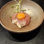 炭焼き成吉思汗 いし田 - 季節のトリュフユッケ