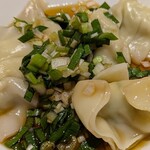 満天家 - 【ネギニラダレ水餃子】４８０円