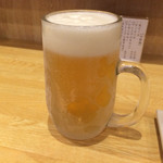 里葉亭 - 生ビール