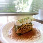 北鎌倉 欒カフェ - 抹茶のテリーヌ