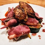 金剛商店138番地 - マグレ鴨ローストフォアグラのせ