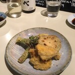 シロクマ食堂 - あん肝の天ぷら他