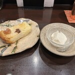 酒亭 田中 - リコッタチーズのお浸し（酒亭 田中）2024.11