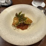 LA TIGRE - 真鯛白子の香草パン粉焼き