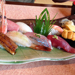 亀喜寿司 - 季節盛り合せ