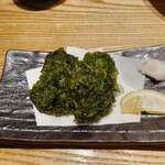 明神丸 - あおさのりの天ぷら