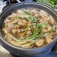 柚木元 - 信州天然山菜と木の芽花山椒鍋（天然極上猪肉）