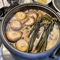 柚木元 - 信州天然山菜と木の芽花山椒鍋（天然極上猪肉）