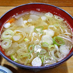 とんかつ とんき - 定食の味噌汁（２０１４年８月）