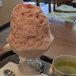 秀月堂 - GWで今シーズンは終了の桜ミルクかき氷