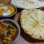 インド料理 Delhi - スペシャルセットのカレーとナン