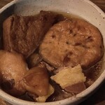 西成はぎちゃ名前のないおでん屋 - がんもどき・すじ・はんぺん・厚揚げ