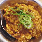 麺楽 軽波氏 - ミニカレー。今日はポークキーマかな？