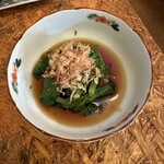 酒のみ屋 魚久 - つるむらさきのお浸し