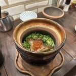 炉ばた 暁 赤坂店 - 鯛と三葉の土鍋ご飯