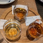 東京チャイニーズ 一凛 - 中国酒3種飲み比べ