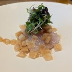 東京チャイニーズ 一凛 - 勘八の冷製　黒酢玉ねぎソース