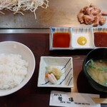 磐梯 - ご飯＋漬物＋味噌汁