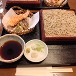 伊豆庵 - 天せいろ並盛　1,500円