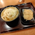 手打うどん いわしや - ひやあつと鶏天