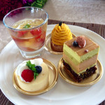 ラヴィマーナ アネックス パチャ - 盛り合わせ♡野菜のデザート カボチャのモンブラン他