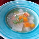 明神館 - 2014年8月：朝ご飯のスープ