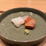 わたなべ - 赤貝、あおりいか、マコガレイ　赤貝凄かった