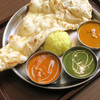 インドカレー＆ナン ゴーゴームンバイ - カレー3種のセット｡